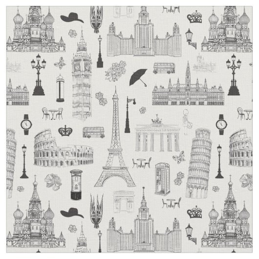 Vakantie in Europa Stof (Close Up)