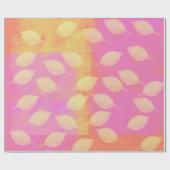 Vakantie in geel, terracotta en roze cadeaupapier (Vlak)