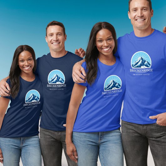 Vakantie in het skigebied Breckenridge Colorado T-shirt