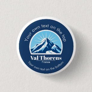 Vakantie in het skigebied Val Thorens France Ronde Button 3,2 Cm
