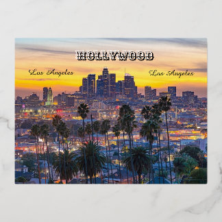 Vakantie in Los Angeles Folie Feestdagen Briefkaart