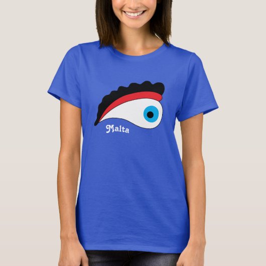 Vakantie in Malta Vist boot Eye of Protection T-shirt (Voorkant)