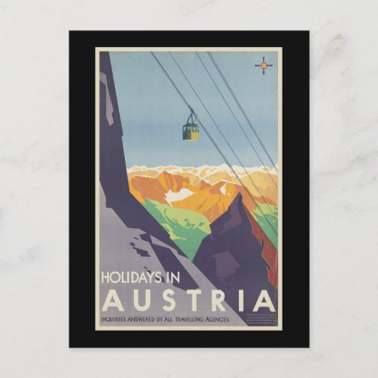 Vakantie in Oostenrijk Feestdagenkaart (Voorkant)