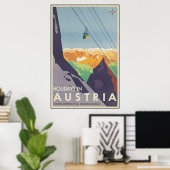 Vakantie in Oostenrijk Poster (Thuiskantoor)