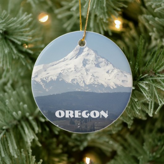 Vakantie in Oregon Mount Hood Mountain Keramisch Ornament (Boom)