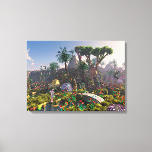 Vakantie in Paradise - door Jurgen Ziewe Canvas Afdruk