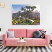 Vakantie in Paradise - door Jurgen Ziewe Canvas Afdruk (Insitu (Woonkamer))