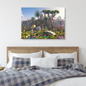 Vakantie in Paradise - door Jurgen Ziewe Canvas Afdruk (Insitu (Slaapkamer))