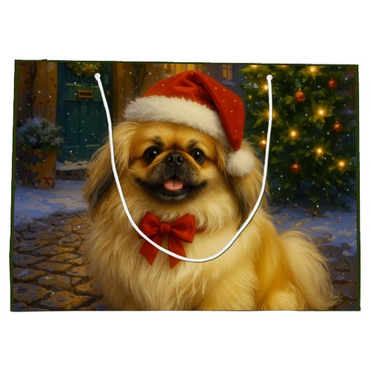 vakantie in Pekingees Groot Cadeauzakje (Achterkant)