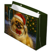 vakantie in Pekingees Groot Cadeauzakje (Voorkant Gekanteld)