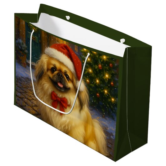 vakantie in Pekingees Groot Cadeauzakje (Voorkant Gekanteld)