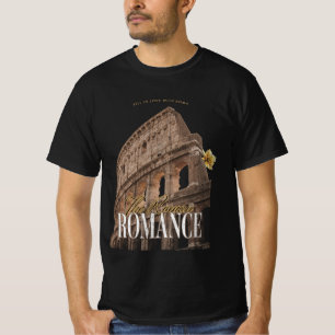 Vakantie in Rome op Colosseum Retro Italië Zwart T-shirt
