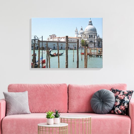 Vakantie in Venetië landschap canvas (Insitu (Woonkamer))