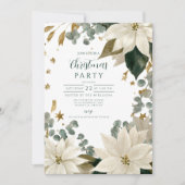 Vakantie in White Poinsettia Kaart (Voorkant)