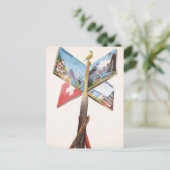  vakantie in Zwitserland Briefkaart (Staand voorkant)