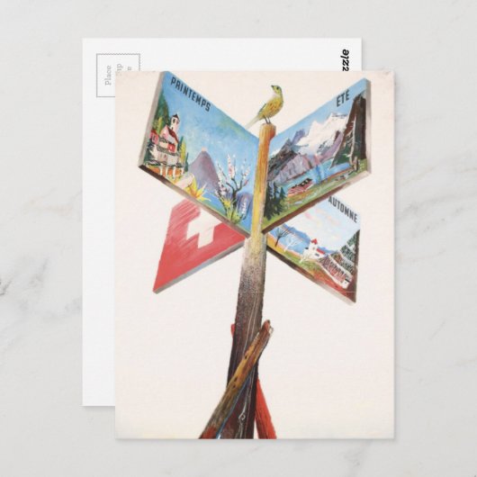 vakantie in Zwitserland Briefkaart (Voorkant / Achterkant)