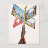vakantie in Zwitserland Briefkaart (Voorkant)