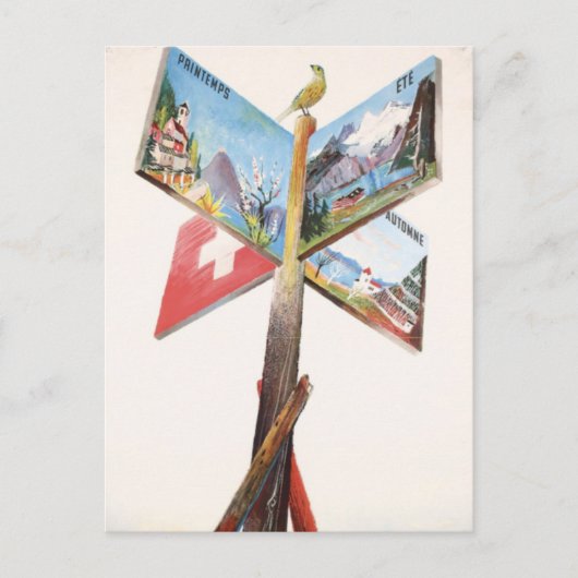  vakantie in Zwitserland Briefkaart (Voorkant)