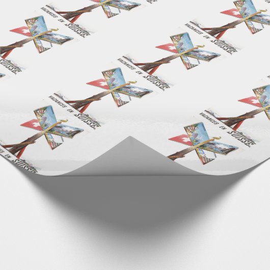  vakantie in Zwitserland Cadeaupapier (Hoek)