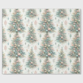 Vakantie inpakpapier met bomen (Vlak)