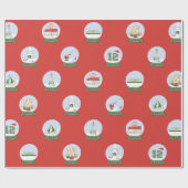 Vakantie inpakpapier met thema in Seattle (Vlak)