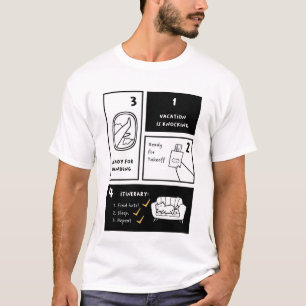 Vakantie is kloppen Zoek het hotel. Slaap. Herha T-shirt
