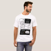 Vakantie is kloppen | Zoek het hotel. Slaap. Herha T-shirt (Voorkant volledig)