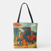 Vakantie is tote bag (Achterkant)