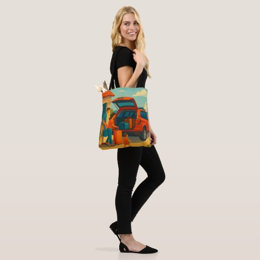 Vakantie is tote bag (Op model)