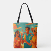 Vakantie is tote bag (Achterkant)