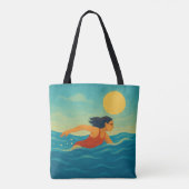 Vakantie is tote bag (Achterkant)