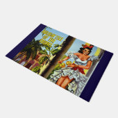 Vakantie Isle of Tropics Cuba Vintage Travel Deurmat (Schuin)