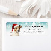 Vakantie Jack Russel Terrier Retour Adreslabels Etiket (Insitu)