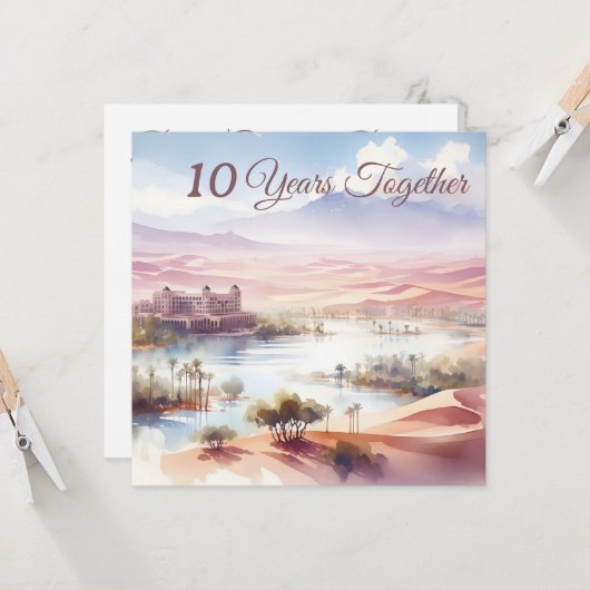 Vakantie Jubileum Cadeau Exotisch Marokko reis Kaart (Voorkant / Achterkant in situ)