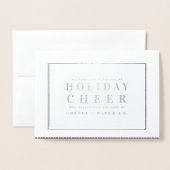 Vakantie juichen corporate folie kaarten (Voorkant met envelop)