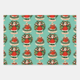  vakantie juichen in Blauwgroen Inpakpapier Vel