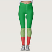 Vakantie juichen in elke stap, feestelijke elfstij leggings (Voorkant)