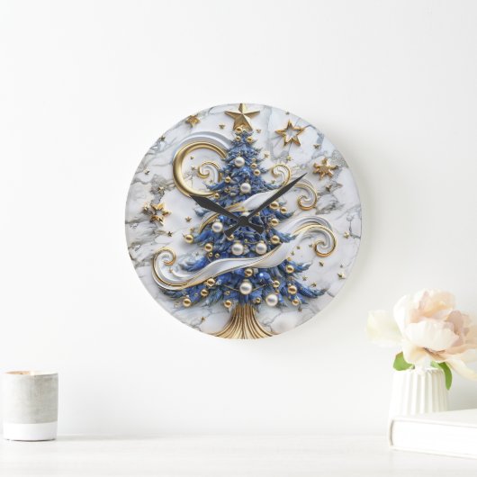 Vakantie juichen kerstboom grote klok (Huis)