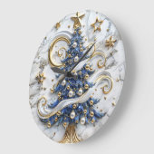 Vakantie juichen kerstboom grote klok (Hoek)