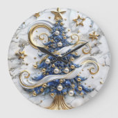 Vakantie juichen kerstboom grote klok (Voorkant)