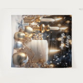 Vakantie kaarsen achtergrond wandkleed (Voorkant (horizontaal))