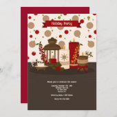 Vakantie kaarsen kaart (Voorkant / Achterkant)