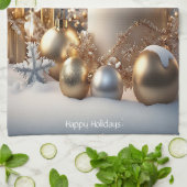 Vakantie Kaarsen Keuken Handdoek (Gevouwen)