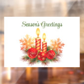 Vakantie kaarsen Venster Cling Raamsticker (Vel 2)