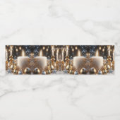 Vakantie kaarsen waterfles etiket (Enkel label)