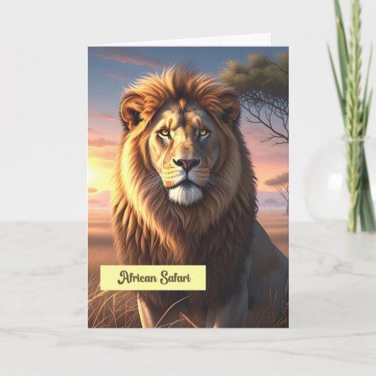 Vakantie Kaart African Safari (Voorkant)