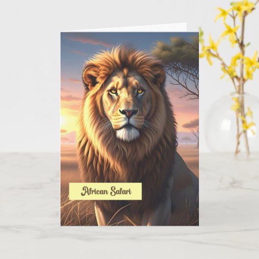 Vakantie Kaart African Safari (Gele Bloem)