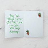 Vakantie Kaart: Familie Kerst Feestdagen Kaart (Binnen)