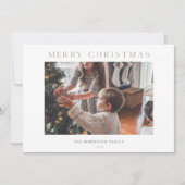 Vakantie Kaart Foto met Winterlandschap (Voorkant)