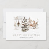 Vakantie Kaart Foto met Winterlandschap (Achterkant)